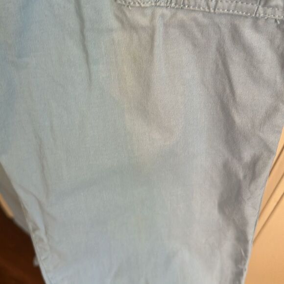 Vintage 70s/80s Jackson Square Light Blue High-Waisted Cotton Pants - Picture 5 of 10